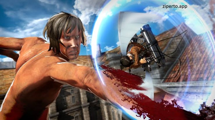 Attack on Titan 2 2026 characters using ODM gear to battle Titans in an anime-inspired action setting.