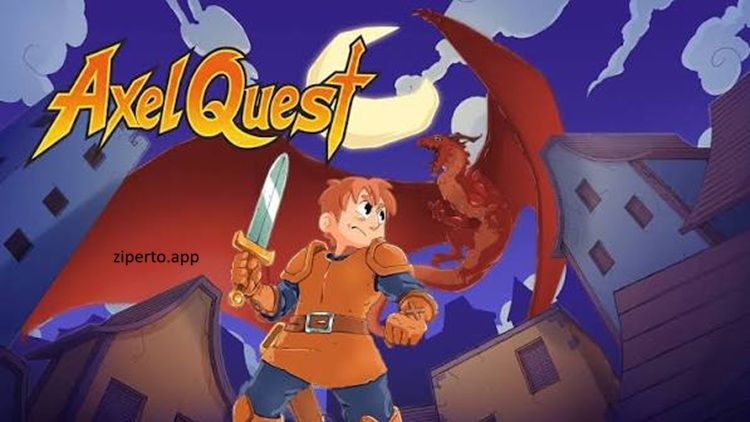 Axel Quest 2026 hero exploring a colorful pixel-art world with enemies and platforms.