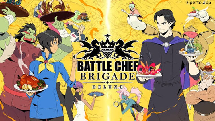Battle Chef Brigade Deluxe 2026 chefs hunting monsters and colorful dishes in cooking battles.