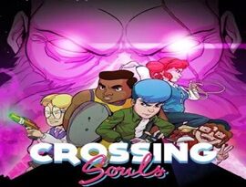 Crossing Souls 2026 featuring five friends, supernatural events, pixel art, and 1980s California.