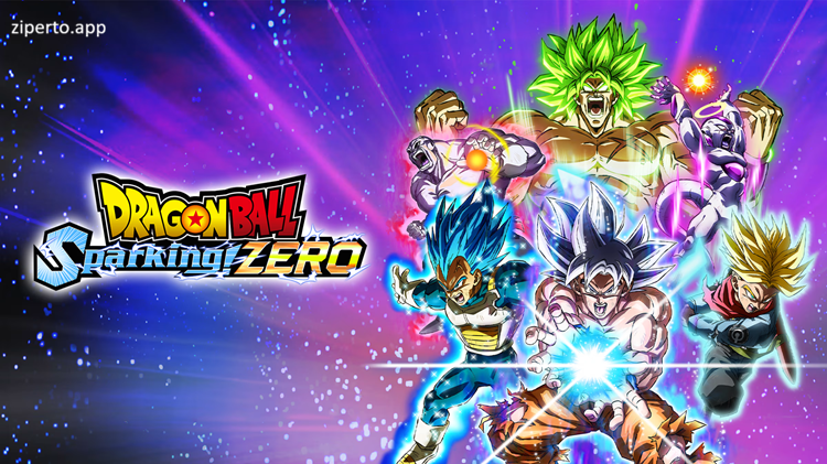 DRAGON BALL: Sparking! ZERO 2026 showing Goku and powerful fighters in 3D arena battle.