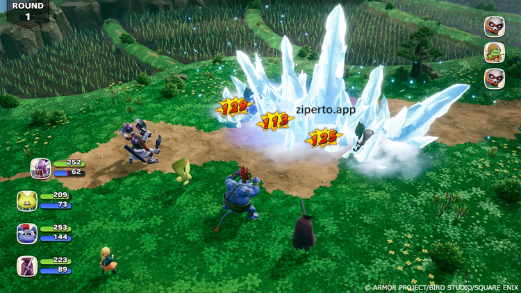 DRAGON QUEST MONSTERS: The Withered World 2026 characters exploring a fantasy land with monsters.