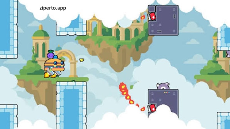 Dadish 4 2026 featuring DJ, colorful platforming levels, obstacles and radish characters.