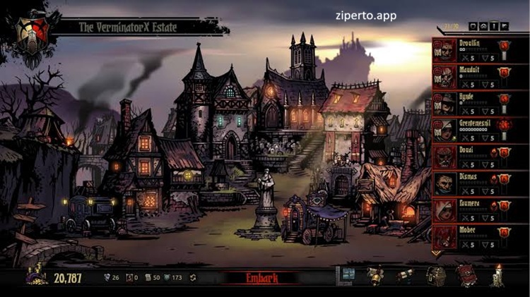 Darkest Dungeon: Ancestral Edition 2026 featuring gothic heroes, monsters and dark fantasy battles.