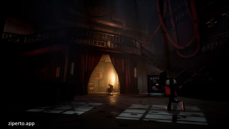 GYLT 2026 girl exploring a dark school in facing creatures and eerie horror scenes.