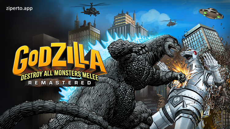 Godzilla: Destroy All Monsters Melee Remastered 2026 featuring kaiju battles and city destruction.