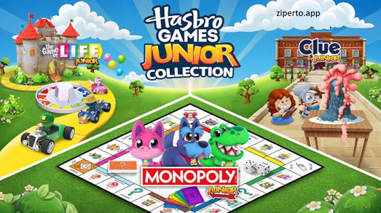 Hasbro Games Junior Collection 2026 featuring Cluedo Junior and colorful family board games.