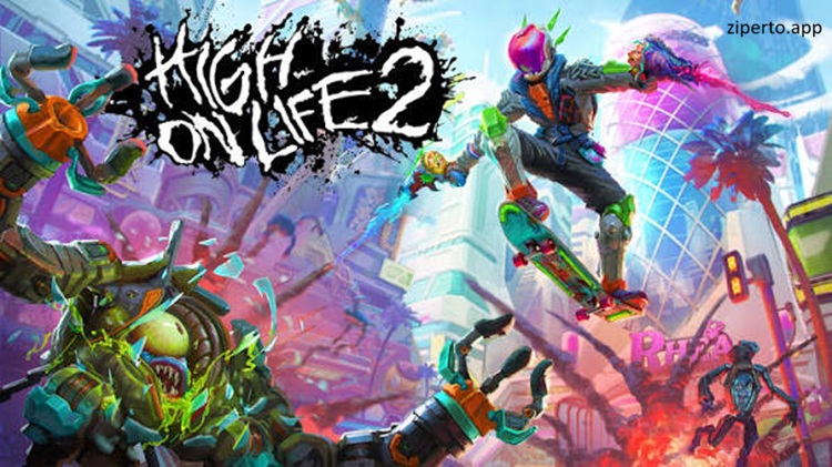 High On Life 2 2026 featuring talking guns, a skateboard and first-person combat.