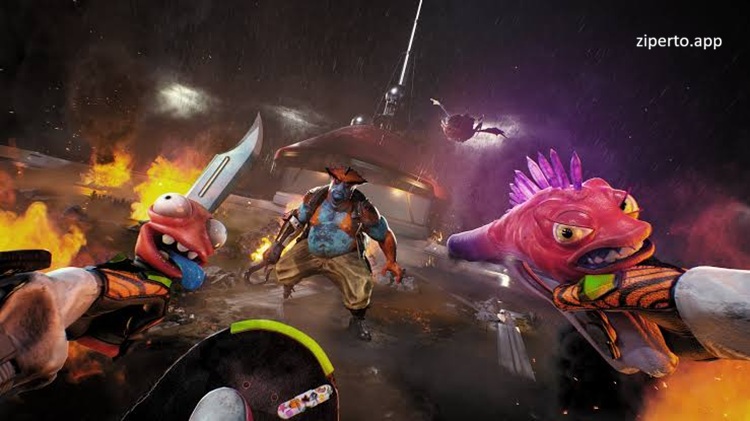 High On Life 2 2026 featuring talking guns, a skateboard and first-person combat.