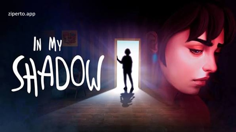 In My Shadow 2026 character solving shadow puzzles inside a colorful memory-filled room.