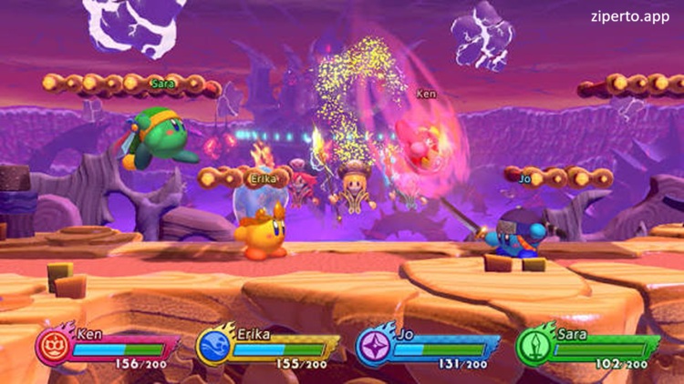 Kirby Fighters 2 2026 ensures Kirby battling opponents with Copy Abilities.