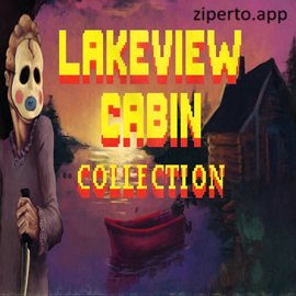 Lakeview Cabin Collection 2026 showing pixel-art survivors, dark forests and horror-themed environments.