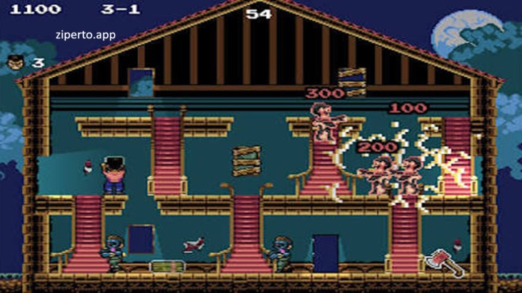 Living Dead House 2026 featuring undead enemies, 16-bit pixel art and abandoned house survival.