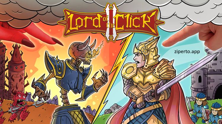 Lord of the Click II 2026 showing colorful armies defending territory in a fast-paced strategy game.