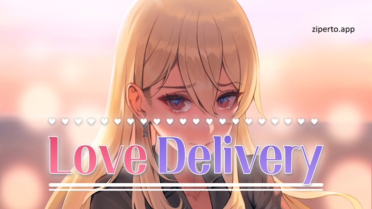 Love Delivery 2026 characters sharing romantic moments in a Korean visual novel.