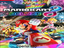 Mario Kart 8 Deluxe 2026 featuring colorful racers, varied tracks and fast-paced racing action.