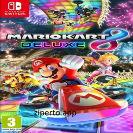 Mario Kart 8 Deluxe 2026 featuring colorful racers, varied tracks and fast-paced racing action.