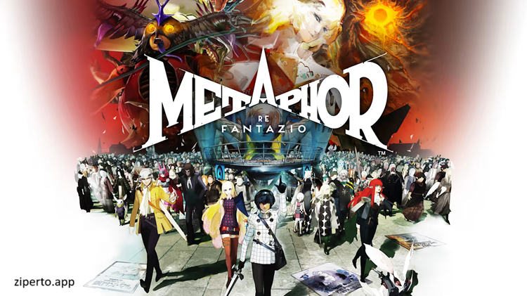 Metaphor: ReFantazio 2026 exploring a fantasy world with dramatic anime-style visuals.