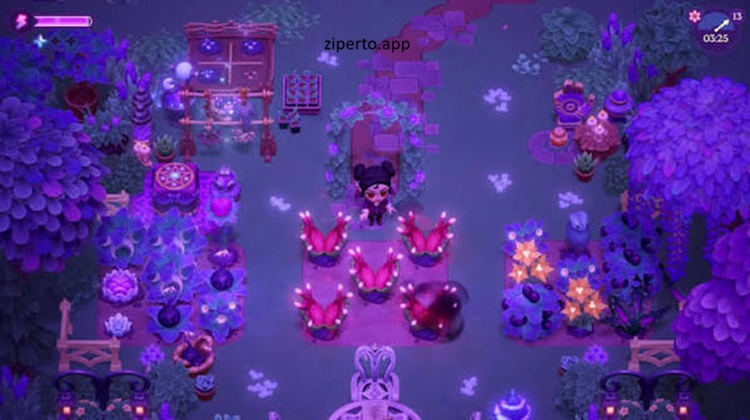 Moonlight Peaks 2026 features character farming in a colorful gothic village.