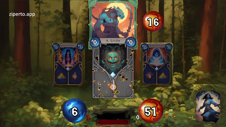 Mori Carta 2026 deckbuilding roguelike with colorful characters, cards and fantasy encounters.