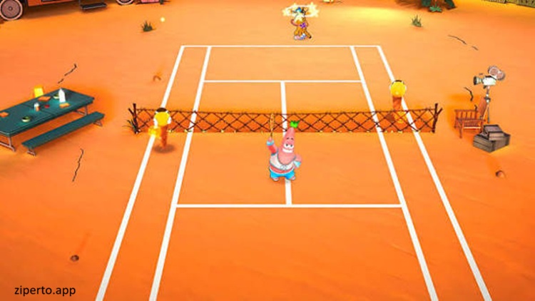 Nickelodeon Extreme Tennis: Next! 2026 featuring Garfield, arcade tennis and colorful courts.