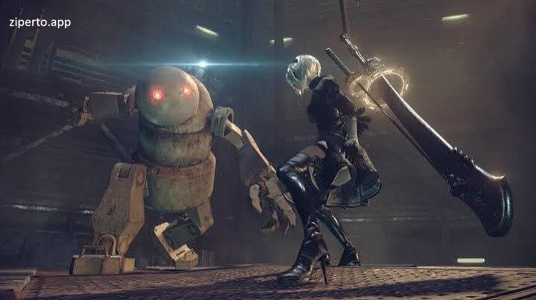 NieR:Automata The End of YoRHa Edition 2026 featuring 2B, android combat and a ruined post-apocalyptic world.