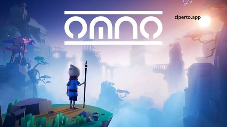 OMNO 2026 showing a lone traveler exploring a colorful ancient world.