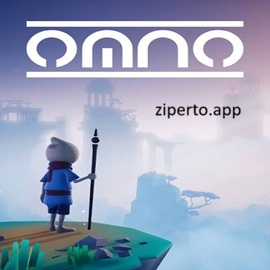 OMNO 2026 showing a lone traveler exploring a colorful ancient world.