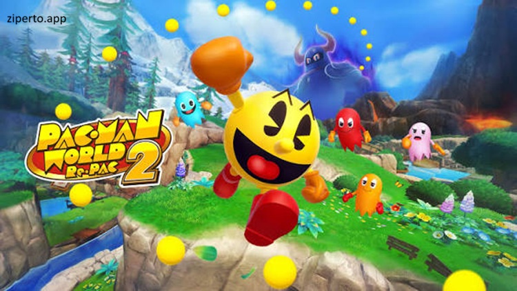 PAC-MAN WORLD 2 Re-PAC 2026 featuring PAC-MAN, enemies, collectibles and arcade action.