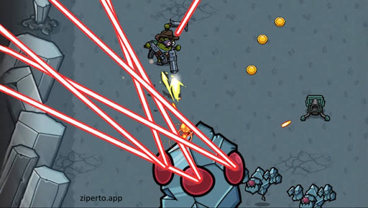 Pickle Pete 2026 featuring a battle-ready pickle, enemy waves and colorful roguelite combat.