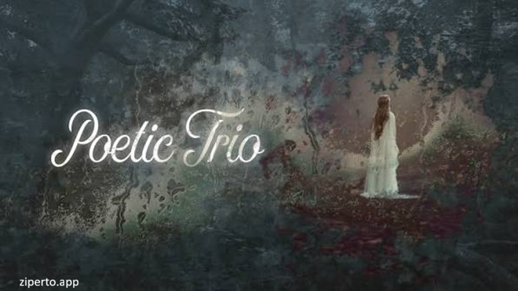 Poetic Trio 2026 atmospheric adventure featuring rain, snow, wind, and peaceful forest exploration.