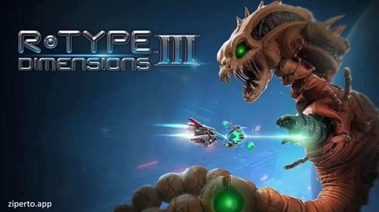 R-Type Dimensions III 2026 featuring the R-90 Ragnarok in 3D space battles.