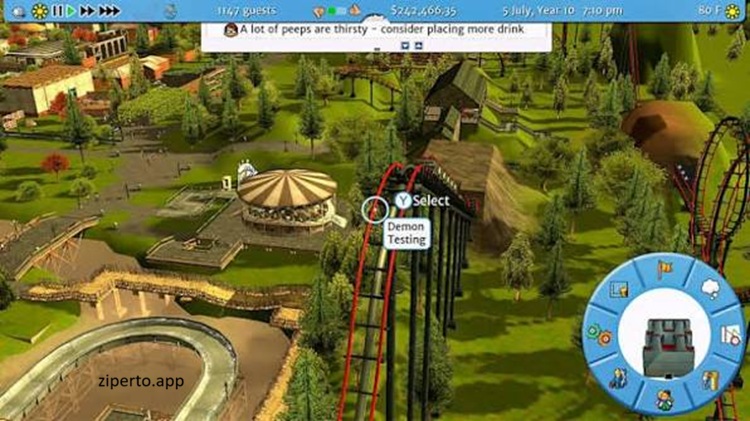 RollerCoaster Tycoon 3 Complete Edition 2026 featuring theme parks, rollercoasters and creative management.