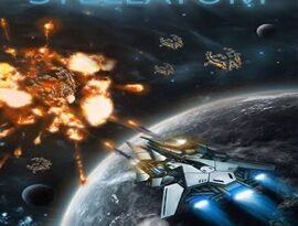 STELLATUM 2026 fighting enemy ships with rockets across a futuristic space battlefield.