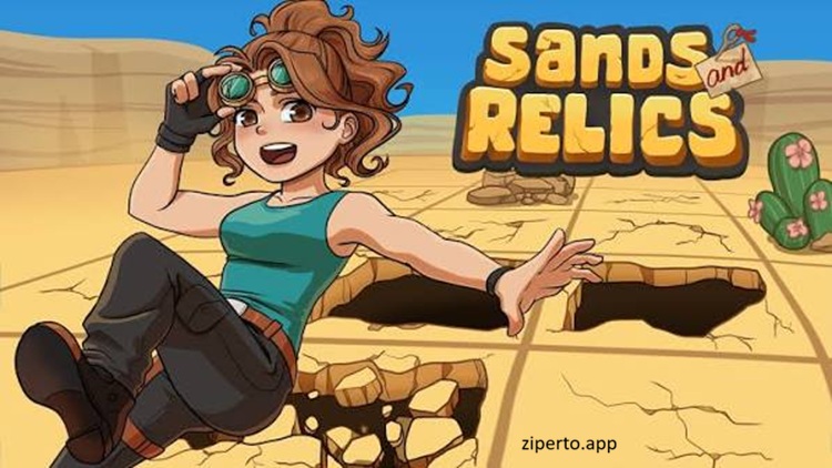 Sands and Relics 2026 character exploring fragile desert paths and ancient ruins.