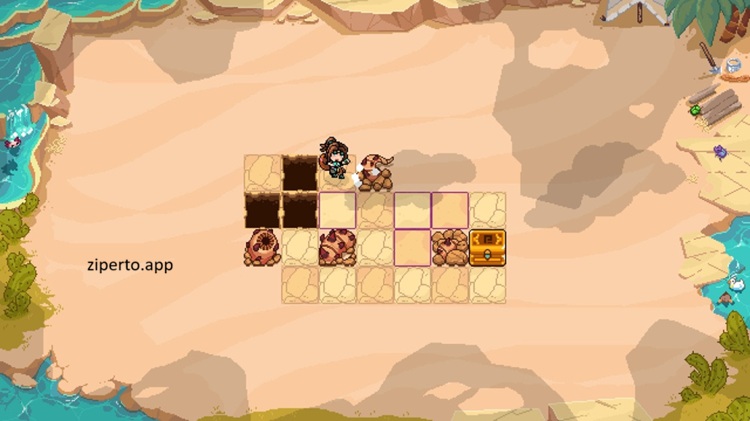 Sands and Relics 2026 character exploring fragile desert paths and ancient ruins.