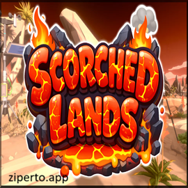 Scorched Lands 2026 desert exploration with volcanic ruins, alien flora and a crimson sky.