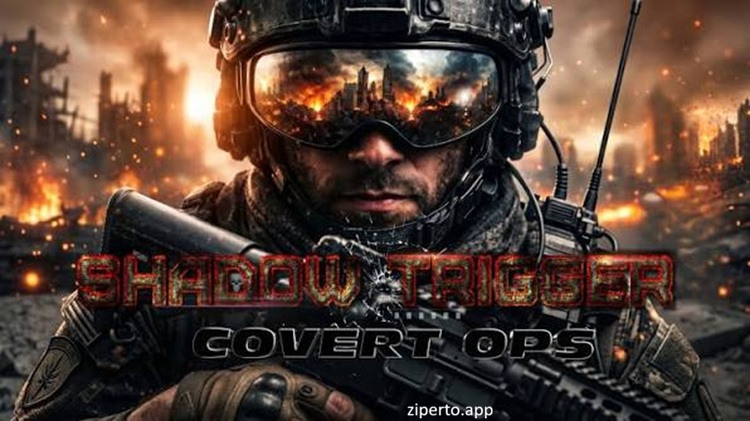 Shadow Trigger: Covert Ops 2026 showing tactical combat, weapons and covert military missions.