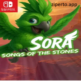 Sora – Songs of the Stone 2026 parrot flying through ancient stone landscapes.