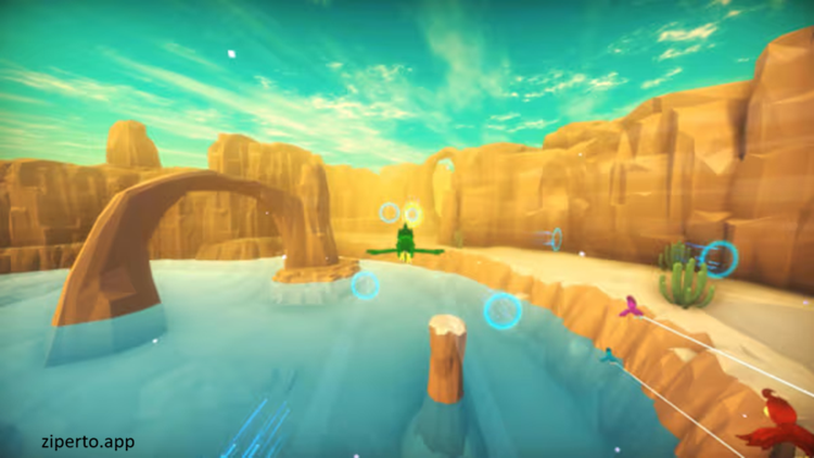 Sora – Songs of the Stone 2026 parrot flying through ancient stone landscapes.