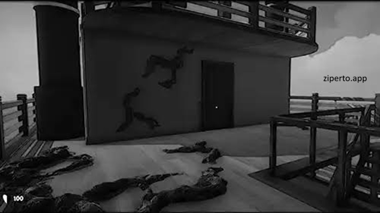 Steamboat Incident 2026 featuring a dark steamboat interior with a creature lurking through a narrow corridor.