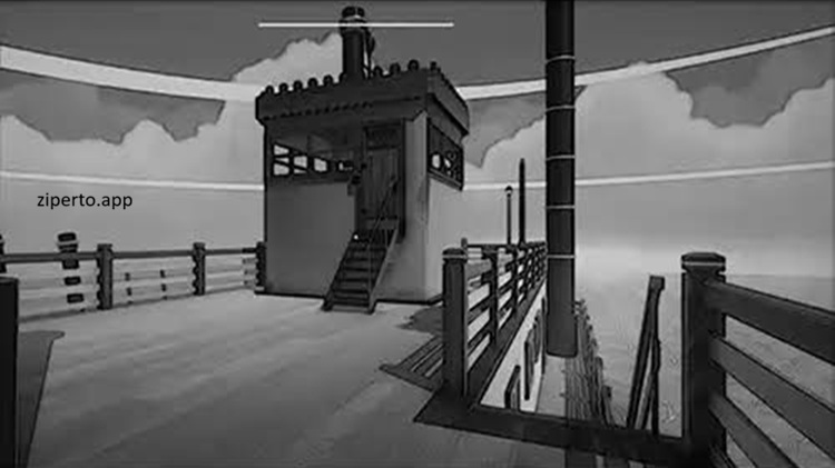 Steamboat Incident 2026 featuring a dark steamboat interior with a creature lurking through a narrow corridor.