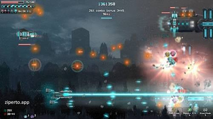 Steel Rain 2026 featuring combat wings battling huge enemy fleets across strategic space missions.