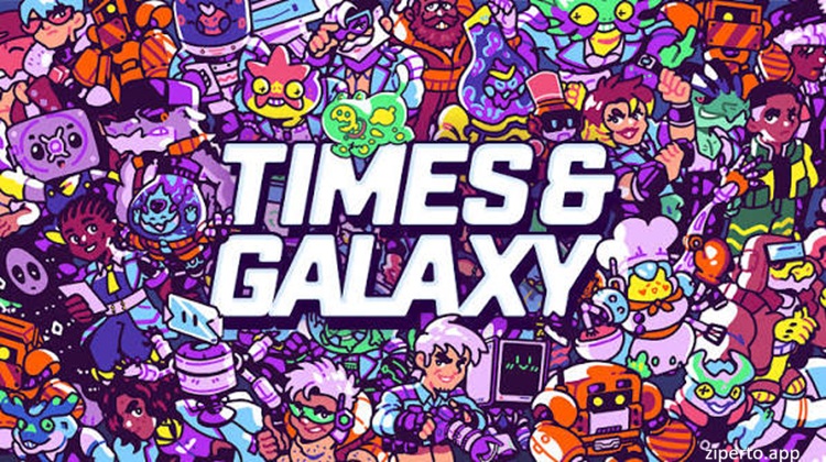 Times & Galaxy colorful sci-fi journalism adventure with robo reporter and newsroom exploration.