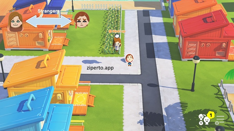 Tomodachi Life: Living the Dream 2026 showing an island with residents, relationships and creative activities.
