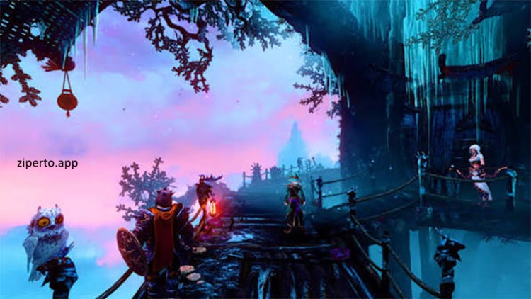 Trine 3: The Artifacts of Power 2026 featuring three heroes, puzzles and magical gameplay.