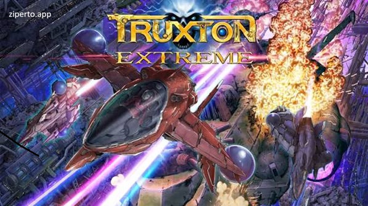 Truxton Extreme 2026 featuring a futuristic battling alien forces with powerful weapons.