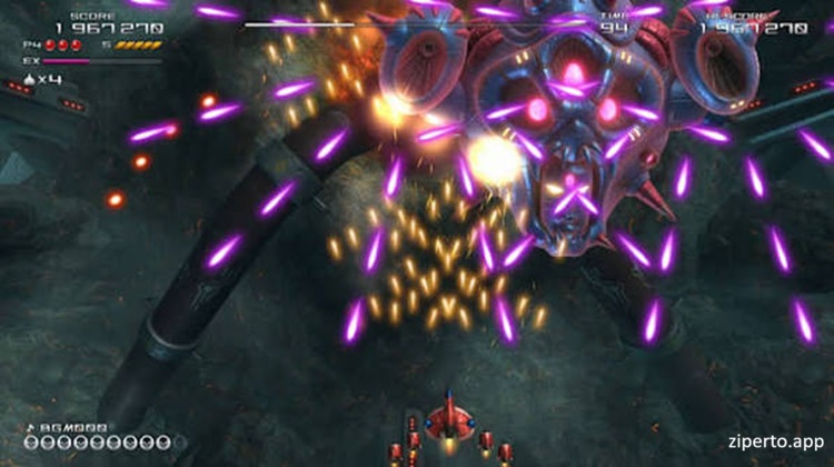 Truxton Extreme 2026 featuring a futuristic battling alien forces with powerful weapons.