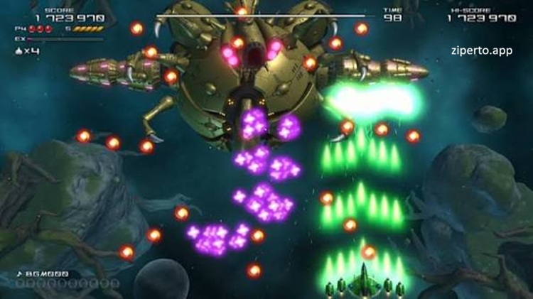Truxton Extreme 2026 featuring a futuristic battling alien forces with powerful weapons.