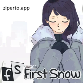 Twofold: First Snow 2026 visual novel scene with Allison and Eileen.